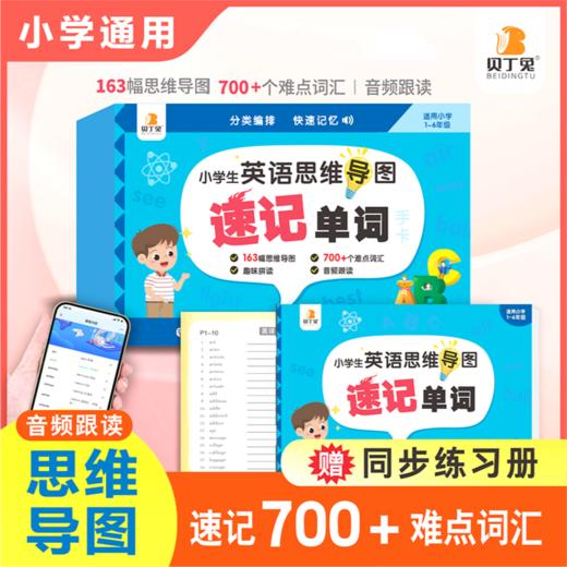 小学生英语思维导图速记单词手卡  商品图0