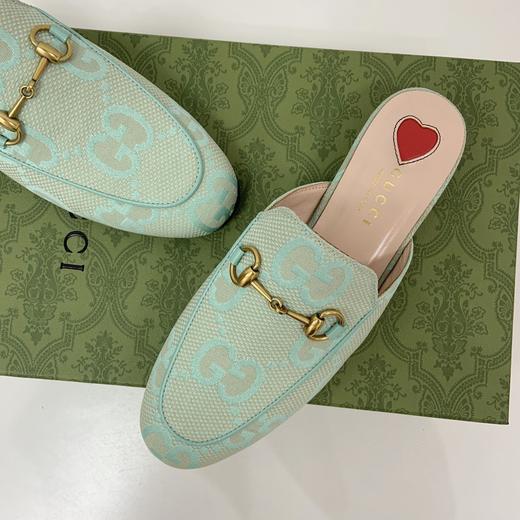 古奇包头半拖鞋女夏外穿穆勒鞋四季新款马衔扣平底鞋懒人凉拖 商品图5