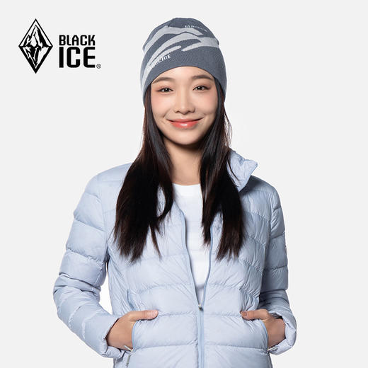 黑冰秋冬户外男女款跑步运动针织帽休闲保暖毛线帽子Z2141 商品图2