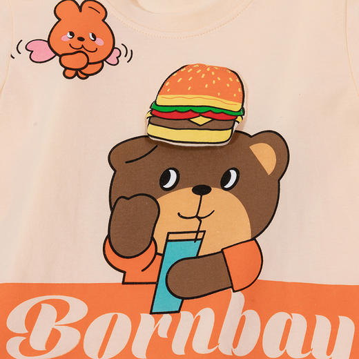 贝贝怡男童短袖t恤纯棉夏季薄款24新款童装上衣男孩半袖儿童卡通夏装ZB2DS016 商品图5