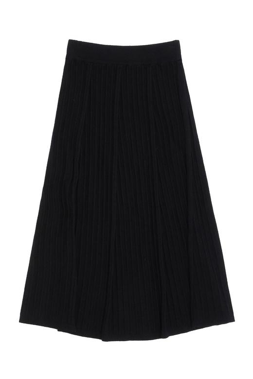 NOIR 黑色九分A字针织裙 1025 商品图3