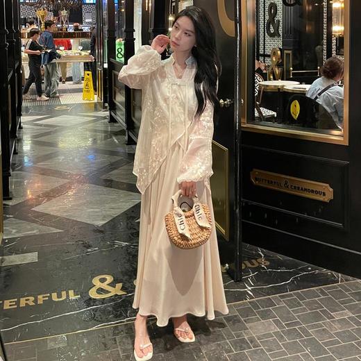 【新中式复古刺绣裙装】2024春夏新中式复古刺绣国风小个子仙气上衣半身裙套装预售15天内发货-FSXPDC0402 商品图1