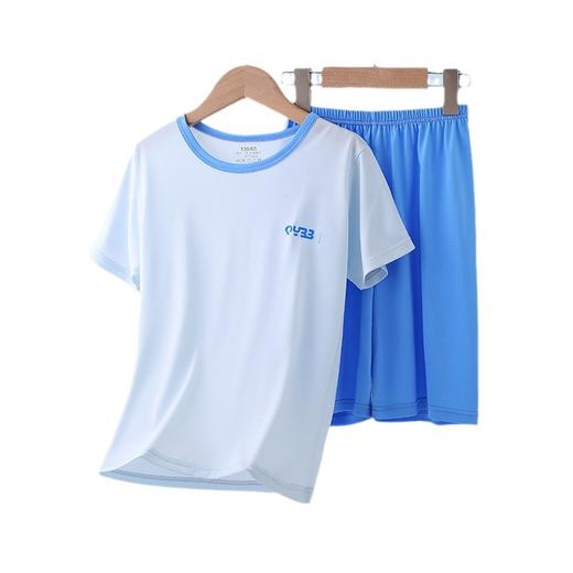 莱赛尔夏季莫代尔儿童家居服中小童短袖冰丝睡衣男女童空调服短裤 商品图4