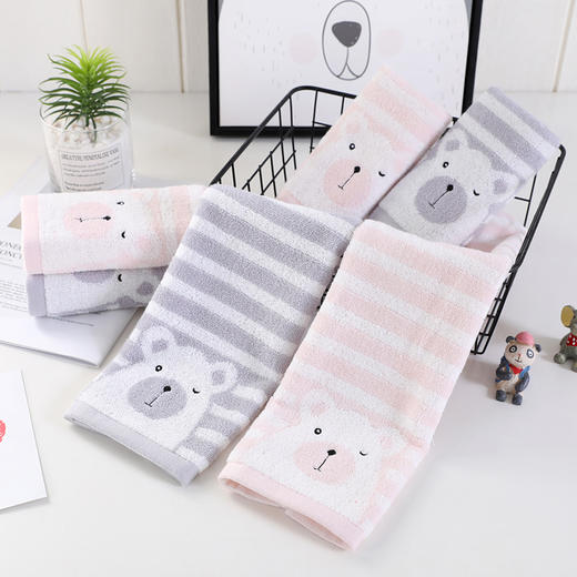馨宜优品条条熊童巾   （粉色）灰色220309-----220308 商品图5