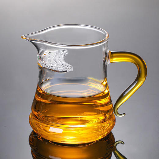 益思泉丨 茶漏一体公道杯 茶海 高硼硅玻璃 茶具 分茶器 泡茶杯 350ml 多款可选 商品图5
