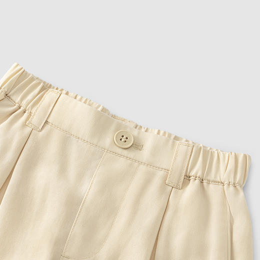 英氏-童衣类（夏）H4高梭中裤金丝杏100CM男 商品图2