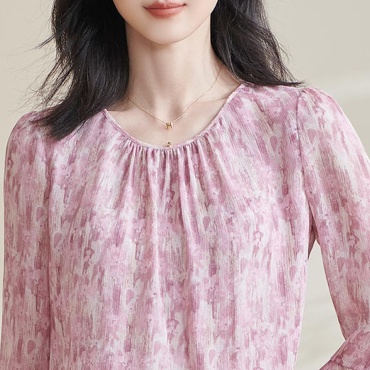 米思阳2026春季新款优雅清新气质时尚套装花上衣搭半裙套装女1343 商品图4