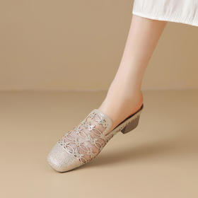 品质好货 | Safiya/索菲娅2024夏季外穿穆勒鞋透气时尚半拖 SF42110701