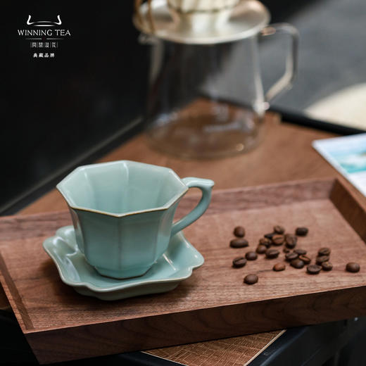 问鼎汝窑四方/八方咖啡杯碟组（缺货） 商品图2