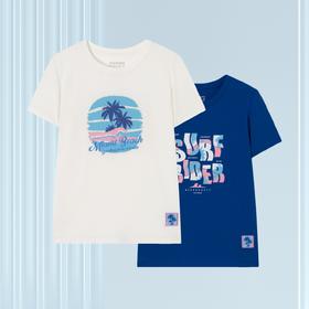 【椰树海洋莫代尔】SCHIESSER德国舒雅儿童短袖上衣3Z/22468U