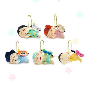 日本TS-FA蜡笔小新睡姿毛绒玩偶挂件