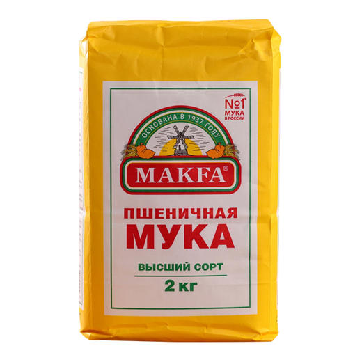 俄罗斯进口马克发牌高级小麦面粉2kg 商品图5
