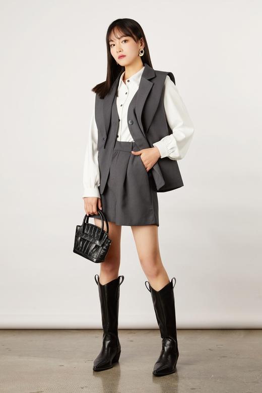 WHO KNOWS 西装领披肩马甲短裤套装 11136 商品图0