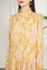 amadella 荷叶边立领黄色印花连衣裙 11229 商品缩略图3