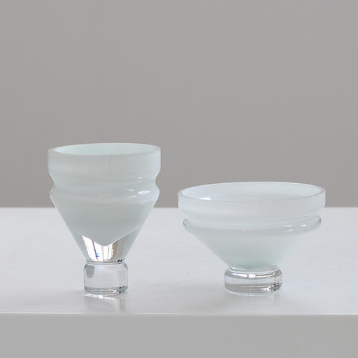 现代简约创意几何迷你加厚白瓷玻璃花瓶鲜花干花客厅餐桌花瓶批发 商品图2