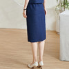 米思阳2026春季新款通勤简约收腰半身裙小香花纱肌理包臀裙女0601 商品缩略图2