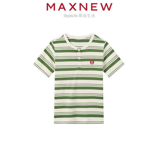 【T恤】童装精梳棉舒适亲肤经典条纹T恤 1N2341201 商品图2