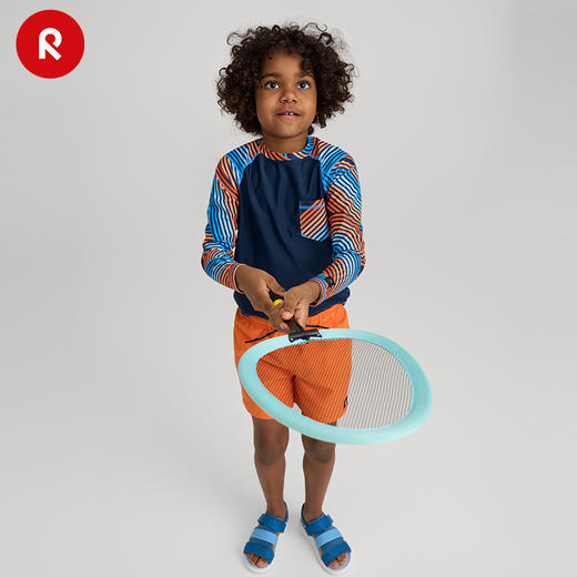 reima男女儿童大童2024春夏新款海边游泳速干防晒长袖上衣 商品图4