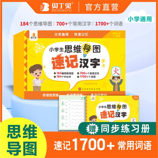 小学生思维导图速记汉字手卡  商品图0