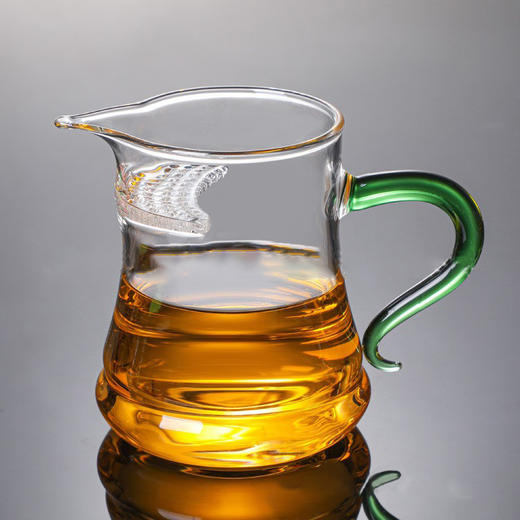 益思泉丨 茶漏一体公道杯 茶海 高硼硅玻璃 茶具 分茶器 泡茶杯 350ml 多款可选 商品图2