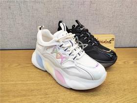 豪行春季新款22151905时尚运动休闲低跟女鞋单鞋网鞋