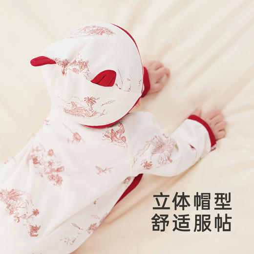 【商场同款】英氏龙年拜年服新生儿纯棉圆帽宝宝胎帽新款Z 商品图4