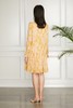 amadella 荷叶边立领黄色印花连衣裙 11229 商品缩略图2