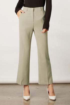 ESTELLICA 绿色直筒西装长裤 11157