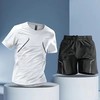 TZF-冰丝运动套装男跑步速干衣短袖夏季薄款健身服休闲篮球训练服装备 商品缩略图1