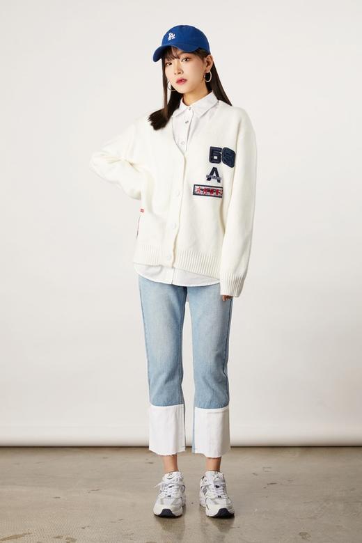 HAYES 白色撞色水洗牛仔裤 11122 商品图1