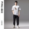 PINLI品立2024夏季新款男装软金属压烫圆领短袖T恤潮BG242111013 商品缩略图1