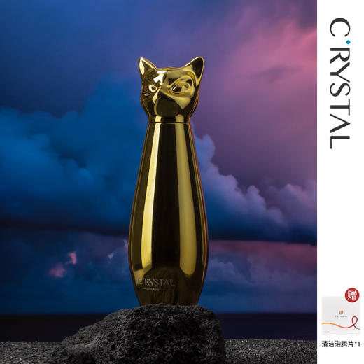 C'RYSTAL水滴杯-猫系列艺术保温杯 商品图0