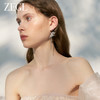 ZEGL设计师绿野漫迹系列蝴蝶耳环女2024新款贝珠流苏耳钉精灵耳饰 商品缩略图2