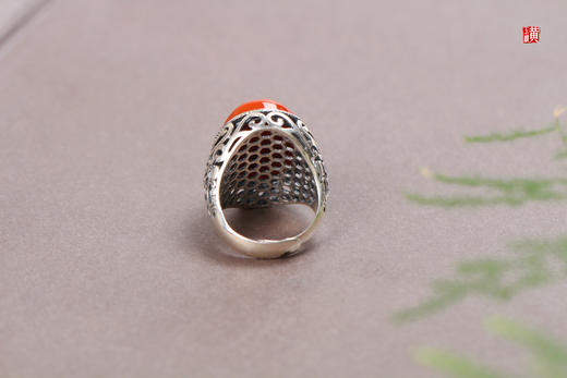 南红戒指【辰安】，925银镶 商品图5