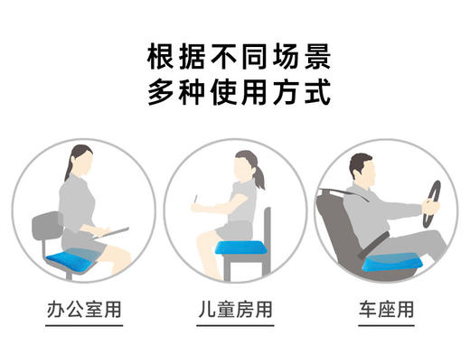 凝胶坐垫 藏青色 SC094 商品图5