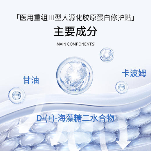 【FZ专享】以岭健康医用重组Ⅲ型人源化胶原蛋白修护贴  5贴/盒 商品图2