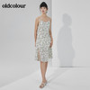 oldcolour2022夏季新品碎花吊带连衣裙 商品缩略图3