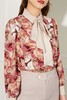 Le Malene 净色飘带花朵衬衣 10913 商品缩略图3