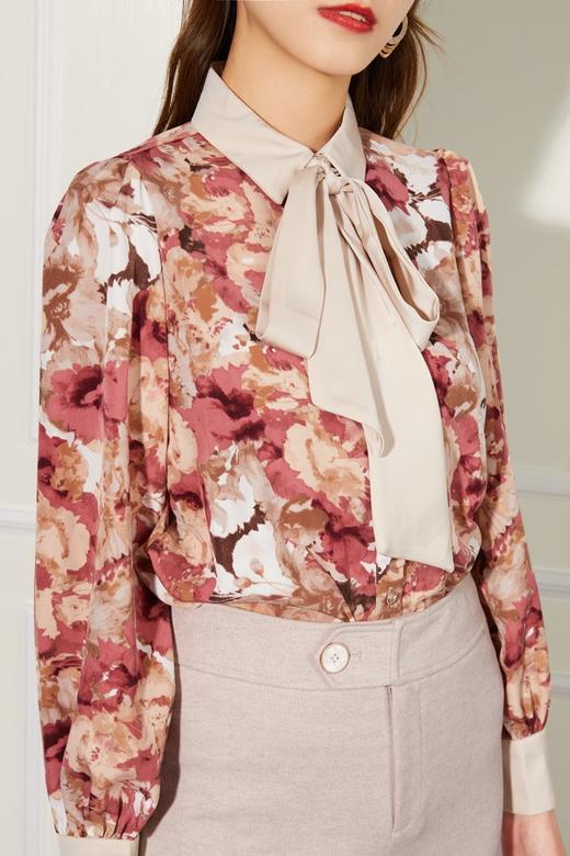 Le Malene 净色飘带花朵衬衣 10913 商品图3