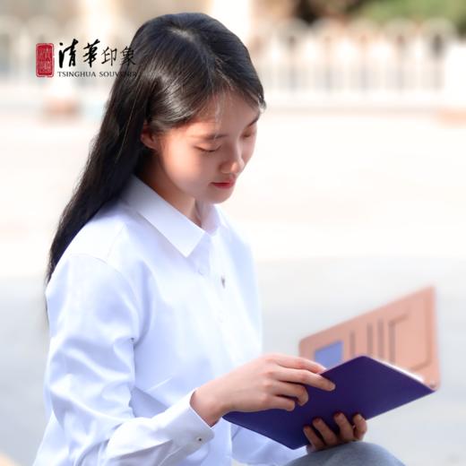 清华文创衬衫女士白色商务款 商品图2