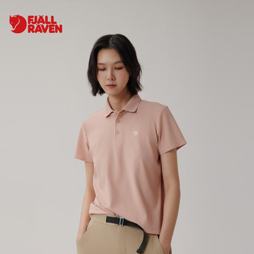 Fjallraven北极狐 户外短袖T恤女2024夏季新款修身polo衫01241234 商品图0