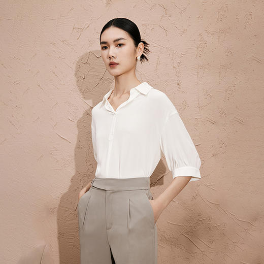 【商场同款】伊芙丽夏衬衫1E4421791Q 商品图1