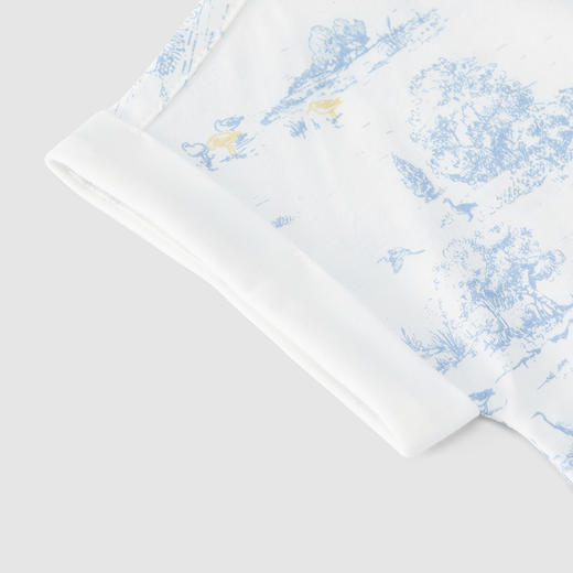 英氏-童衣类（夏）H4英针圆领短套衣英氏白100CM 商品图5