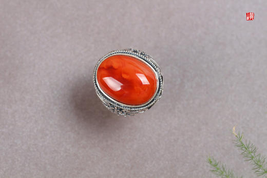 南红戒指【辰安】，925银镶 商品图4