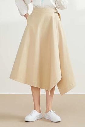 CHUANMENG A摆不对称收腰半裙 11169