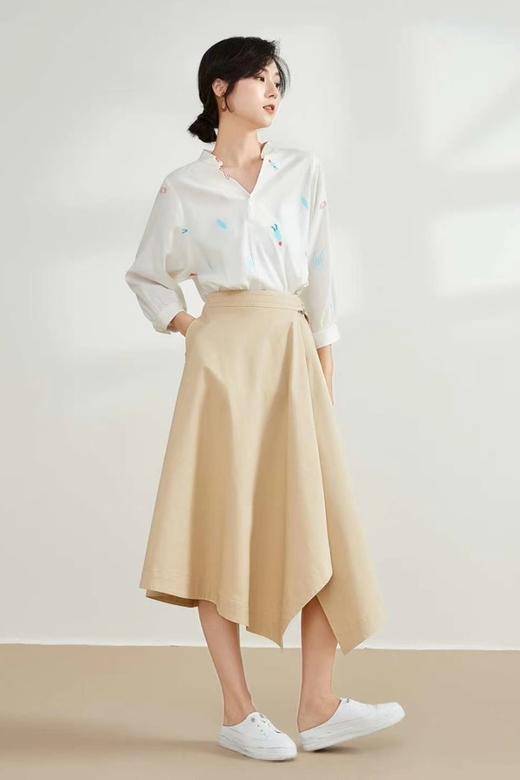 CHUANMENG A摆不对称收腰半裙 11169 商品图3