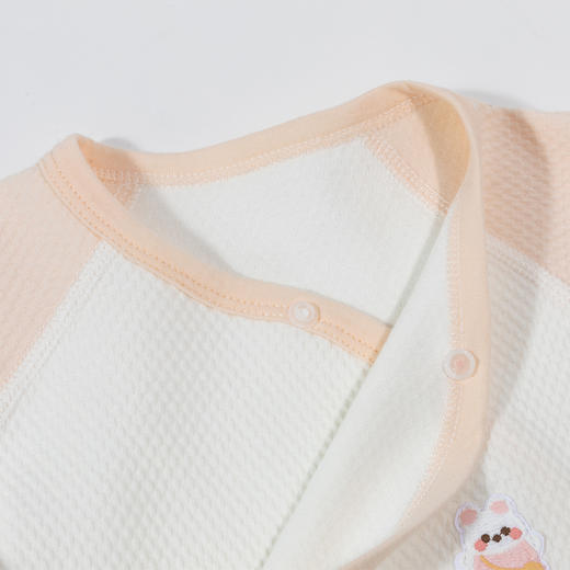 贝贝怡婴儿连体衣夏季薄款新生儿男女宝宝连身衣春秋绑带爬服哈衣ZB1DL015 商品图7