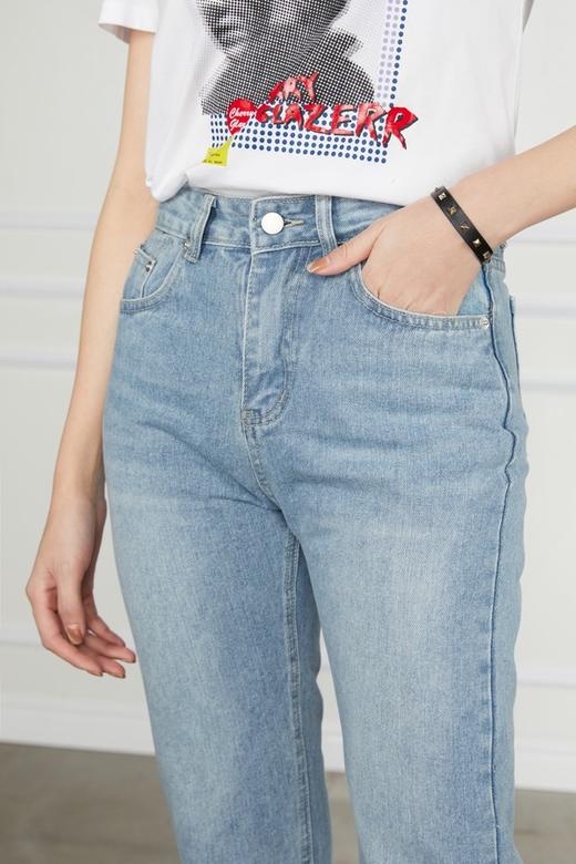 HAYES 白色撞色水洗牛仔裤 11122 商品图3