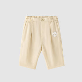 英氏-童衣类（夏）H4高梭中裤金丝杏100CM男