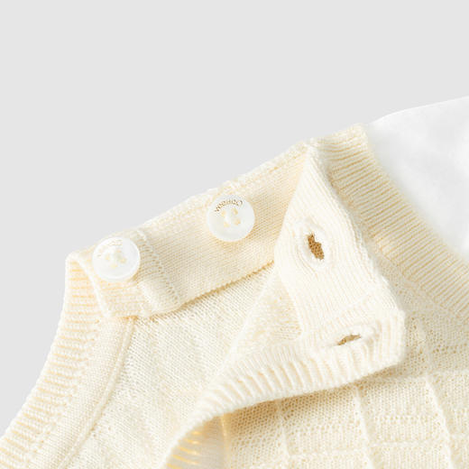 英氏-童衣类（夏）H4高毛针织衫浅杏仁100CM男 商品图4